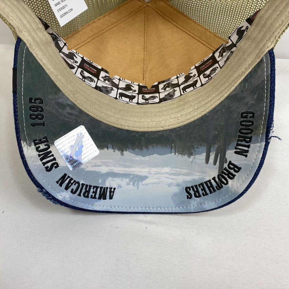 Ride Or Die Western Rodeo Hat Goorin Bros The Farm Trucker American Snapback Cap - Picture 14 of 16